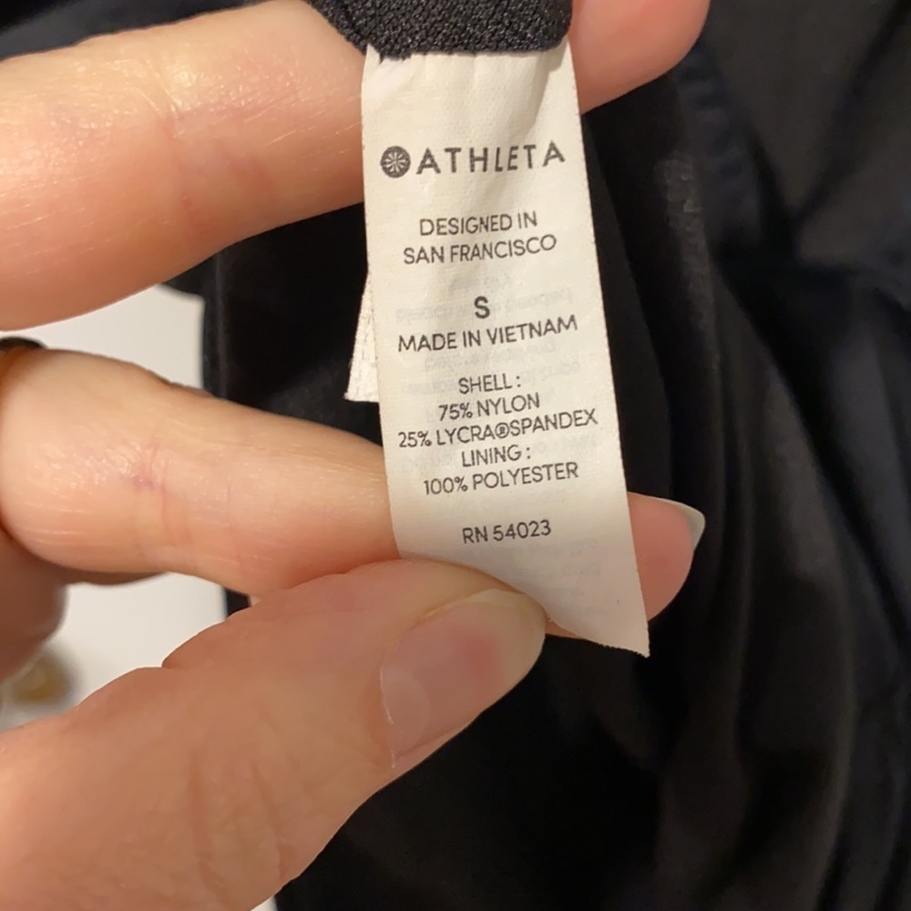 Althleta Black Strappy Back One Piece EUC - Picture 12 of 12